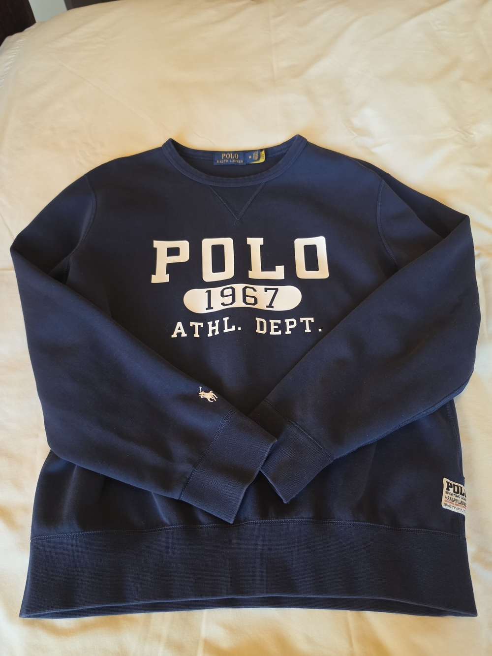 Polo by Ralph Lauren Navy "POLO 1967 ATHL. DEPT." Crewneck Sweatshirt